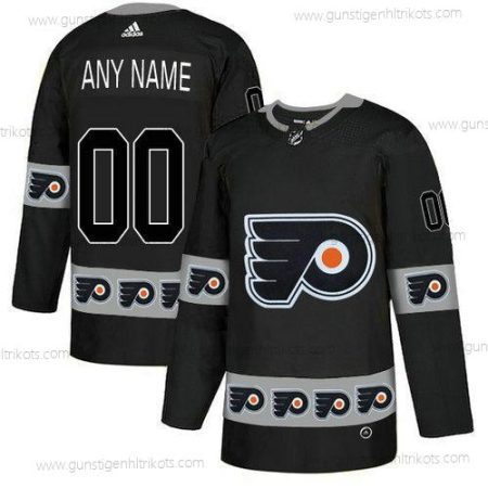 Adidas Herren Philadelphia Flyers Personalisiertes Team Logos Trikots – Schwarz