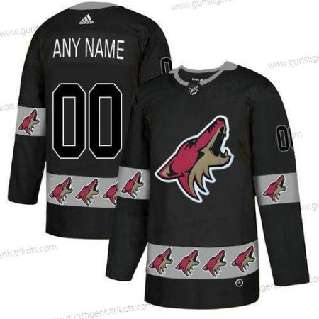 Adidas Herren Phoenix Coyotes Personalisiertes Team Logos Trikots – Schwarz