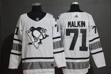 Adidas Herren Pittsburgh Penguins 71 Evgeni Malkin 2019 NHL All-Star Game Trikots – Weiß