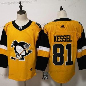 Adidas Herren Pittsburgh Penguins #81 Phil Kessel ersatzweise Strickerei NHL Trikots – Gelb