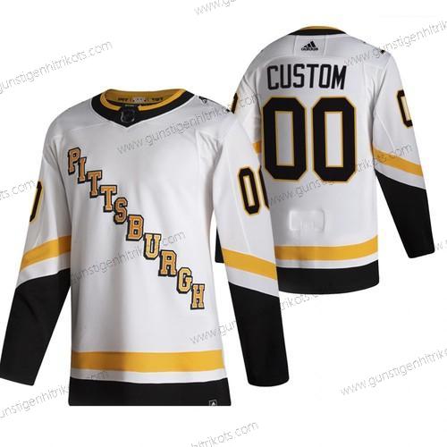 Adidas Herren Pittsburgh Penguins Personalisiertes 2020-21 ersatzweise Authentisch Spieler NHL Trikots – Weiß