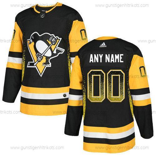 Adidas Herren Pittsburgh Penguins Personalisiertes Trikots – Schwarz