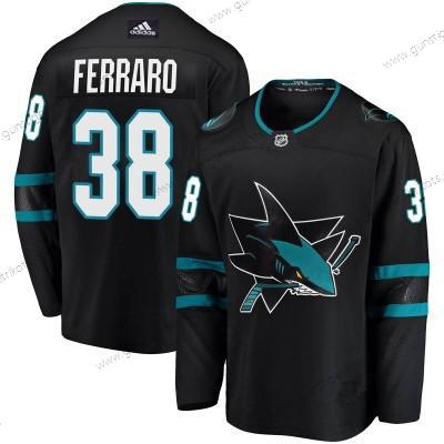 Adidas Herren San Jose Sharks #38 Mario Ferraro Breakaway Trikots – Schwarz