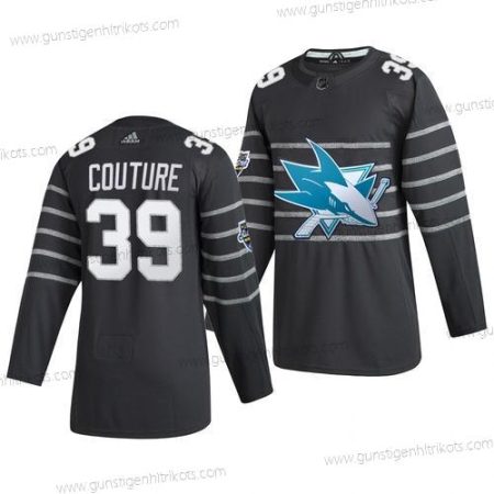 Adidas Herren San Jose Sharks #39 Logan Couture 2020 NHL All-Star Game Trikots – Grau