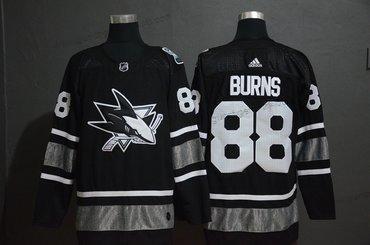 Adidas Herren San Jose Sharks 88 Brent Burns 2019 NHL All-Star Game Trikots – Schwarz