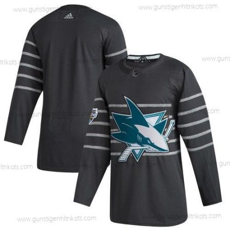 Adidas Herren San Jose Sharks Leer 2020 NHL All-Star Game Trikots – Grau