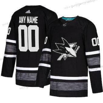 Adidas Herren San Jose Sharks Personalisiertes 2019 NHL All-Star Game Parley Authentisch Trikots – Schwarz