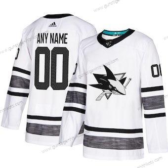 Adidas Herren San Jose Sharks Personalisiertes 2019 NHL All-Star Game Parley Authentisch Trikots – Weiß