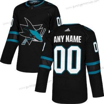 Adidas Herren San Jose Sharks Personalisiertes ersatzweise Authentisch Trikots – Schwarz