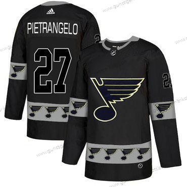 Adidas Herren St. Louis Blues #27 Alex Pietrangelo Team Logos Trikots – Schwarz