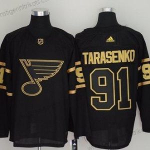 Adidas Herren St. Louis Blues 91 Vladimir Tarasenko Trikots – Schwarz Gold