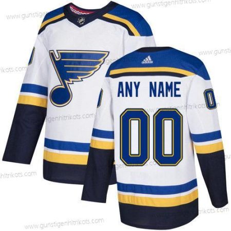 Adidas Herren St. Louis Blues Personalisiertes NHL Authentisch Trikots – Weiß