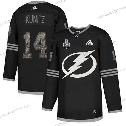 Adidas Herren Tampa Bay Lightning #14 Pat Maroon Authentisch Klassisch 2020 Stanley Cup Final Strickerei NHL Trikots – Schwarz