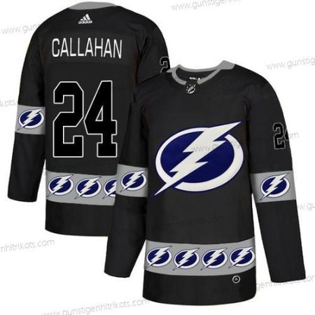 Adidas Herren Tampa Bay Lightning #24 Ryan Callahan Team Logos Trikots – Schwarz