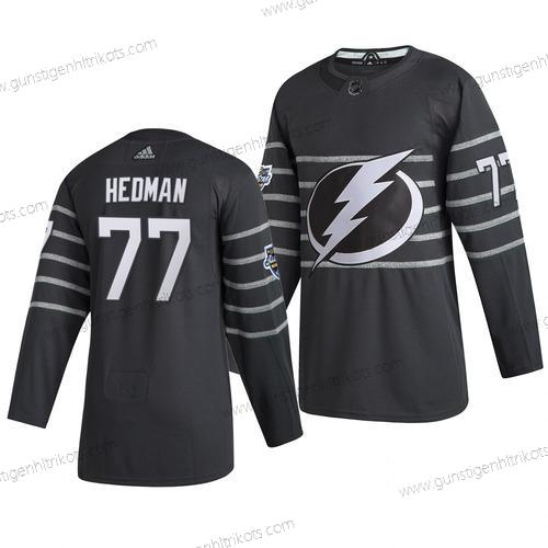 Adidas Herren Tampa Bay Lightning #77 Victor Hedman 2020 NHL All-Star Game Trikots – Grau