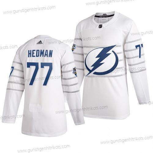 Adidas Herren Tampa Bay Lightning #77 Victor Hedman 2020 NHL All-Star Game Trikots – Weiß