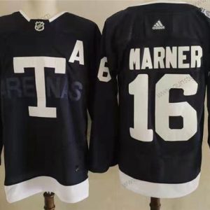 Adidas Herren Toronto Maple Leafs 16 Mitchell Marner 2022 NHL Heritage Klassisch Trikots – Marineblau