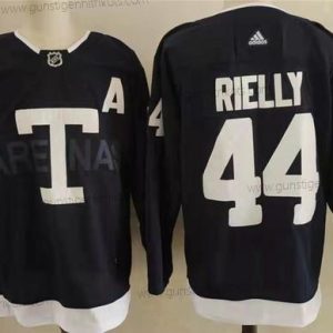 Adidas Herren Toronto Maple Leafs 44 Morgan Rielly 2022 NHL Heritage Klassisch Trikots – Marineblau