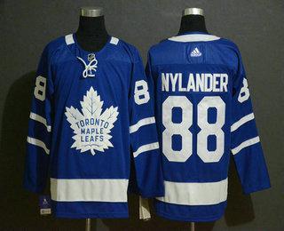 Adidas Herren Toronto Maple Leafs #88 William Nylander Royal Strickerei NHL Trikots – Blau