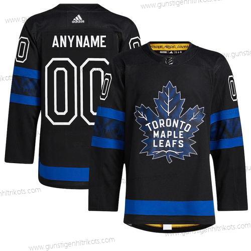 Adidas Herren Toronto Maple Leafs Personalisiertes x Drew House Authentisch ersatzweise NHL Trikots – Schwarz