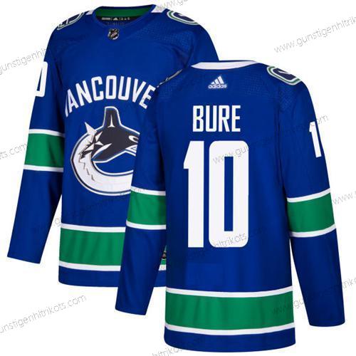 Adidas Herren Vancouver Canucks #10 Pavel Bure Heimtrikots Authentisch Strickerei NHL Trikots – Blau