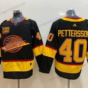 Adidas Herren Vancouver Canucks 40 Elias Pettersson 50Th Saison Trikots – Schwarz