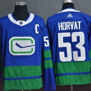 Adidas Herren Vancouver Canucks #53 Bo Horvat Trikots – Blau