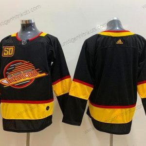 Adidas Herren Vancouver Canucks Leer 50Th Saison Trikots – Schwarz