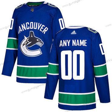 Adidas Herren Vancouver Canucks Personalisiertes Heimtrikots Authentisch Strickerei NHL Trikots – Blau