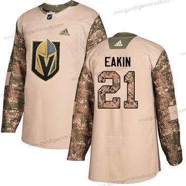 Adidas Herren Vegas Golden Knights #21 Cody Eakin Authentisch 2017 Veterans Day Strickerei NHL Trikots – Tarnfarbe