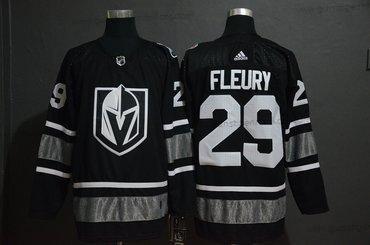 Adidas Herren Vegas Golden Knights 29 Marc-Andre Fleury 2019 NHL All-Star Game Trikots – Schwarz