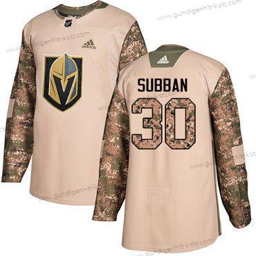 Adidas Herren Vegas Golden Knights #30 Malcolm Subban Authentisch 2017 Veterans Day Strickerei NHL Trikots – Tarnfarbe