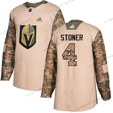 Adidas Herren Vegas Golden Knights #4 Clayton Stoner Authentisch 2017 Veterans Day Strickerei NHL Trikots – Tarnfarbe