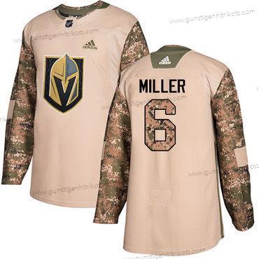 Adidas Herren Vegas Golden Knights #6 Colin Miller Authentisch 2017 Veterans Day Strickerei NHL Trikots – Tarnfarbe