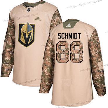 Adidas Herren Vegas Golden Knights #88 Nate Schmidt Authentisch 2017 Veterans Day Strickerei NHL Trikots – Tarnfarbe