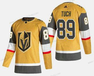 Adidas Herren Vegas Golden Knights #89 Alex Tuch 2020-21 ersatzweise Strickerei Trikots – Gold