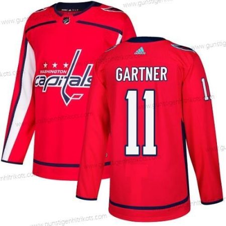 Adidas Herren Washington Capitals #11 Mike Gartner Heimtrikots Authentisch Strickerei NHL Trikots – Rot