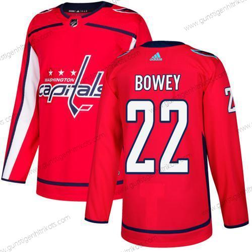 Adidas Herren Washington Capitals #22 Madison Bowey Heimtrikots Authentisch Strickerei NHL Trikots – Rot