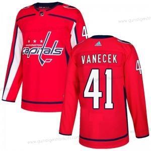 Adidas Herren Washington Capitals #41 Vitek Vanecek Authentisch Heimtrikots Trikots – Rot