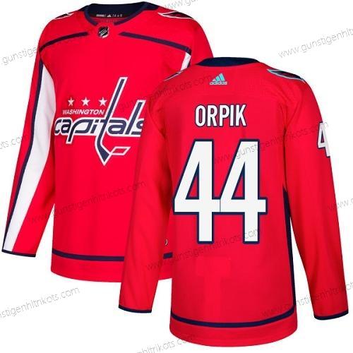 Adidas Herren Washington Capitals #44 Brooks Orpik Heimtrikots Authentisch Strickerei NHL Trikots – Rot