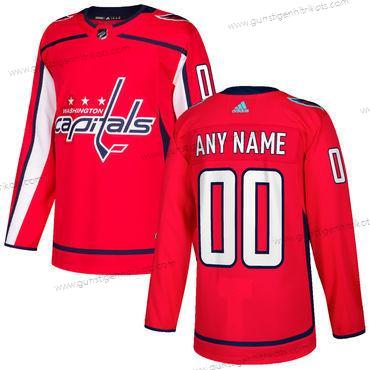 Adidas Herren Washington Capitals Personalisiertes Strickerei NHL 2017-2018 Hockey Trikots – Rot