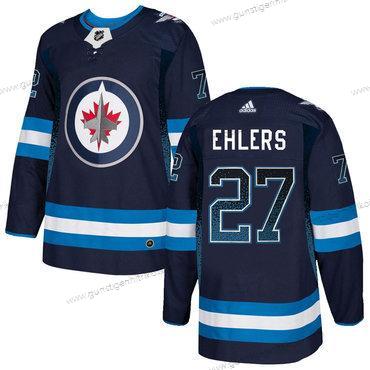 Adidas Herren Winnipeg Jets #27 Nikolaj Ehlers Trikots – Marineblau