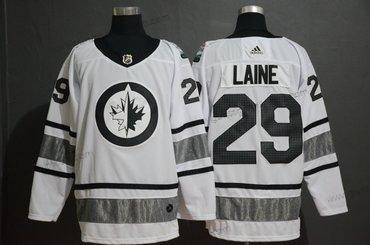 Adidas Herren Winnipeg Jets 29 Patrik Laine 2019 NHL All-Star Trikots – Weiß