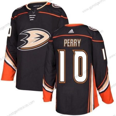 Adidas Jugend Anaheim Ducks #10 Corey Perry Heimtrikots Authentisch Strickerei NHL Trikots – Schwarz