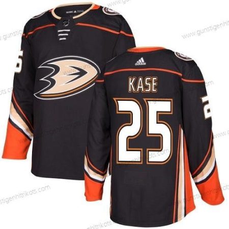 Adidas Jugend Anaheim Ducks #25 Ondrej Kase Heimtrikots Authentisch Strickerei NHL Trikots – Schwarz