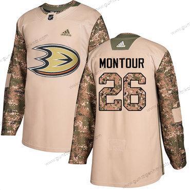 Adidas Jugend Anaheim Ducks #26 Brandon Montour Authentisch 2017 Veterans Day Strickerei NHL Trikots – Tarnfarbe