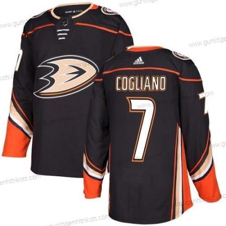 Adidas Jugend Anaheim Ducks #7 Andrew Cogliano Heimtrikots Authentisch Strickerei NHL Trikots – Schwarz