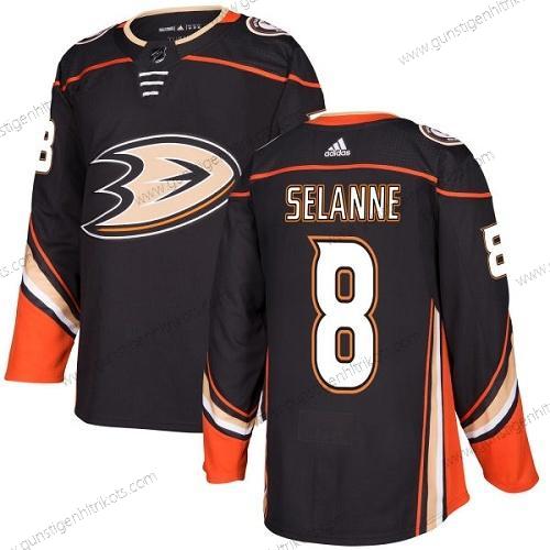 Adidas Jugend Anaheim Ducks #8 Teemu Selanne Heimtrikots Authentisch Strickerei NHL Trikots – Schwarz