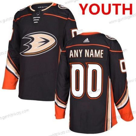 Adidas Jugend Anaheim Ducks Personalisiertes Authentisch Heimtrikots NHL Trikots – Schwarz