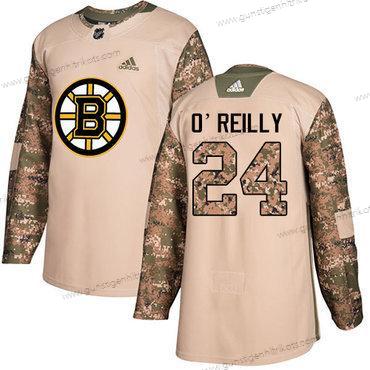 Adidas Jugend Boston Bruins #24 Terry O’Reilly Authentisch 2017 Veterans Day Strickerei NHL Trikots – Tarnfarbe